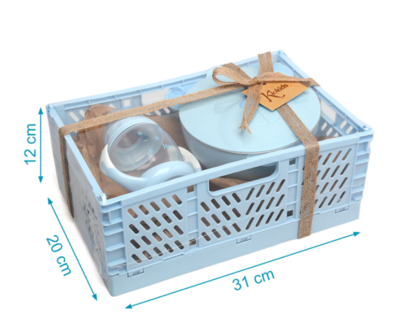 Set otroških pripomočkov (3 kosi) – modra